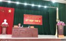 Hội đồng nhân dân xã Quảng Hùng tổ chức kỳ họp thứ tám - HĐND xã khóa XXI, nhiệm kỳ 2021 - 2026.